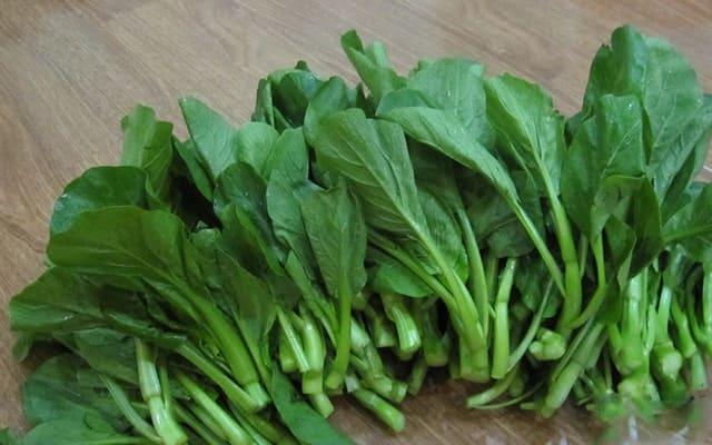 Cách trồng và chăm sóc rau cải ngồng đỏ 2 rau cải ngồng thu hoạch