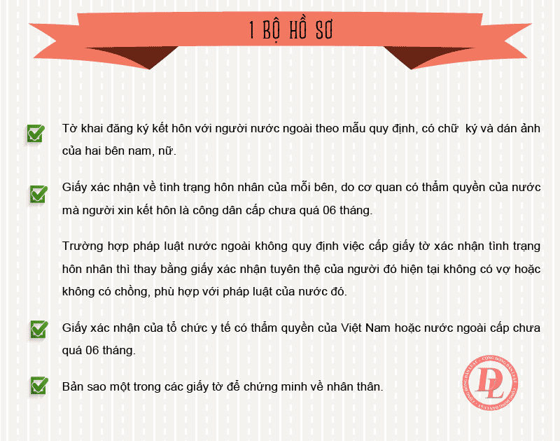 Đăng ký kết hôn cần những gì? 2 Thủ tục kết hôn với người nước ngoài hoặc người Việt Nam định cư tại nước ngoài